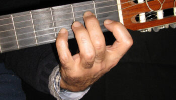 ¿Cómo se ponen los dedos en la guitarra?