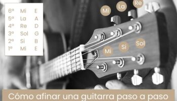¿Cómo se puede afinar una guitarra?